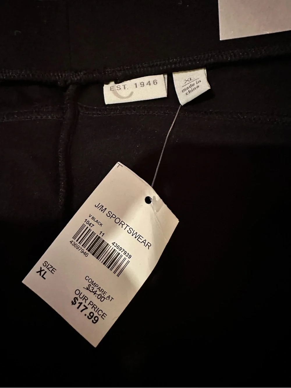 Women's Black Pull-On Stretch Leggings